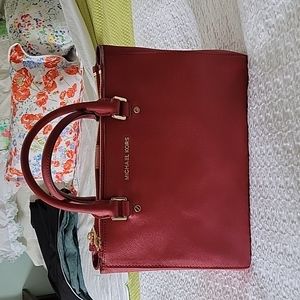 Red Michael Kors bag